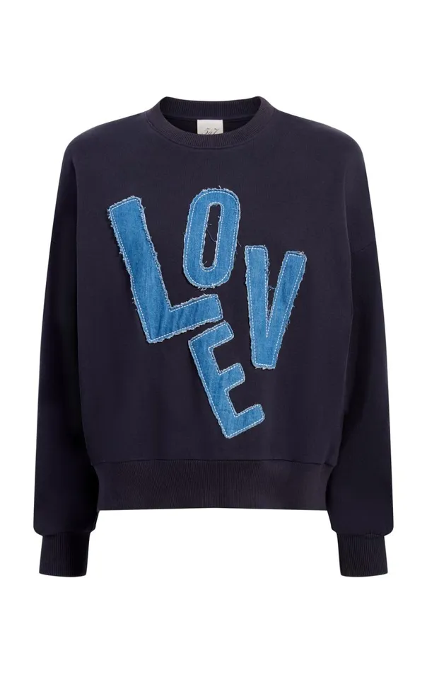 Cinq Sept Denim Love Brandy Pullover Navy Women Sweaters and Knits