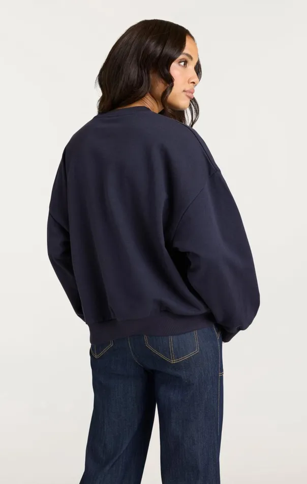 Cinq Sept Denim Love Brandy Pullover Navy Women Sweaters and Knits
