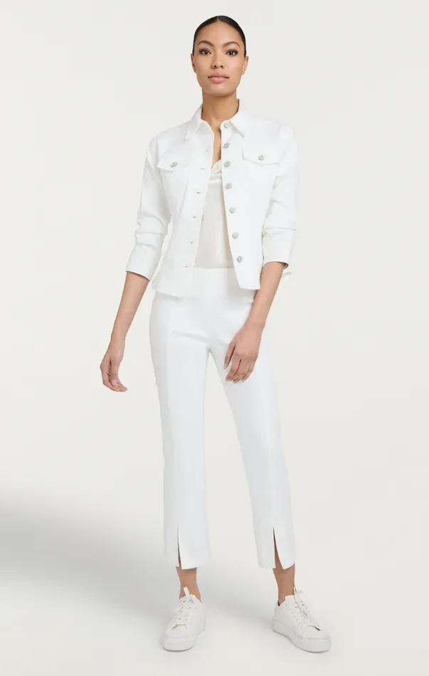 Cinq Sept Denim Scrunched Canyon Jacket White Women Denim