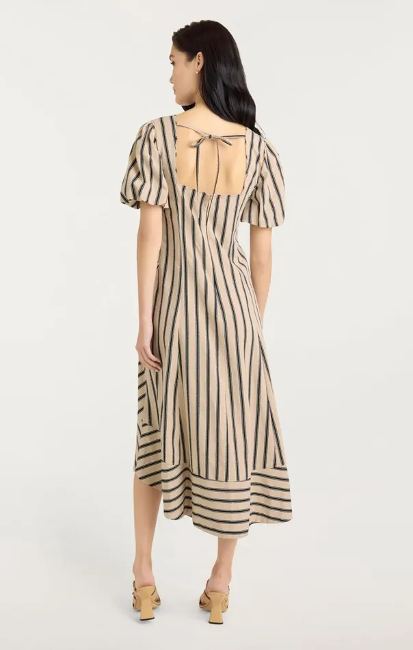 Cinq Sept Elin Dress Khakiblack Women Midi