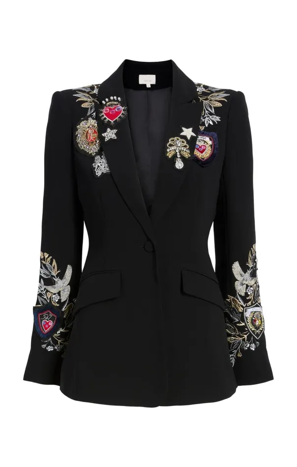 Cinq Sept Heritage Patch Cheyenne Blazer Blackmulti Women Blazers