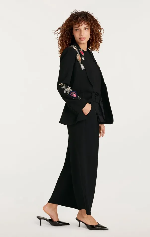 Cinq Sept Heritage Patch Cheyenne Blazer Blackmulti Women Blazers