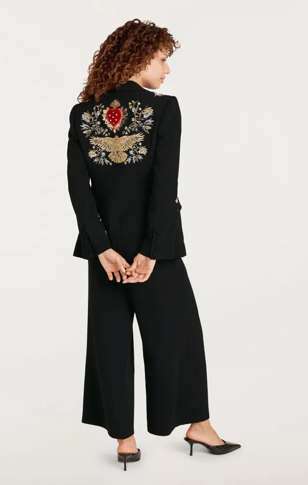 Cinq Sept Heritage Patch Cheyenne Blazer Blackmulti Women Blazers
