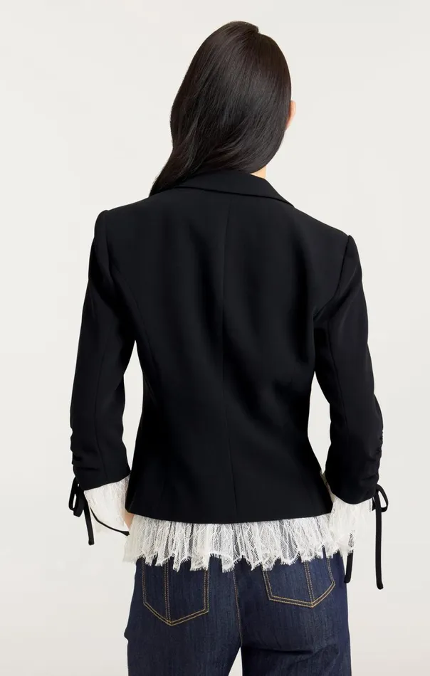 Cinq Sept Le Petit Roxie Blazer Blackivory Women Blazers