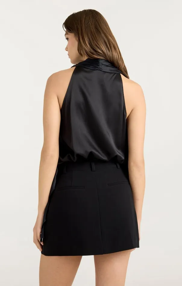 Cinq Sept Louella Top Black Women Tank Tops and Camisoles