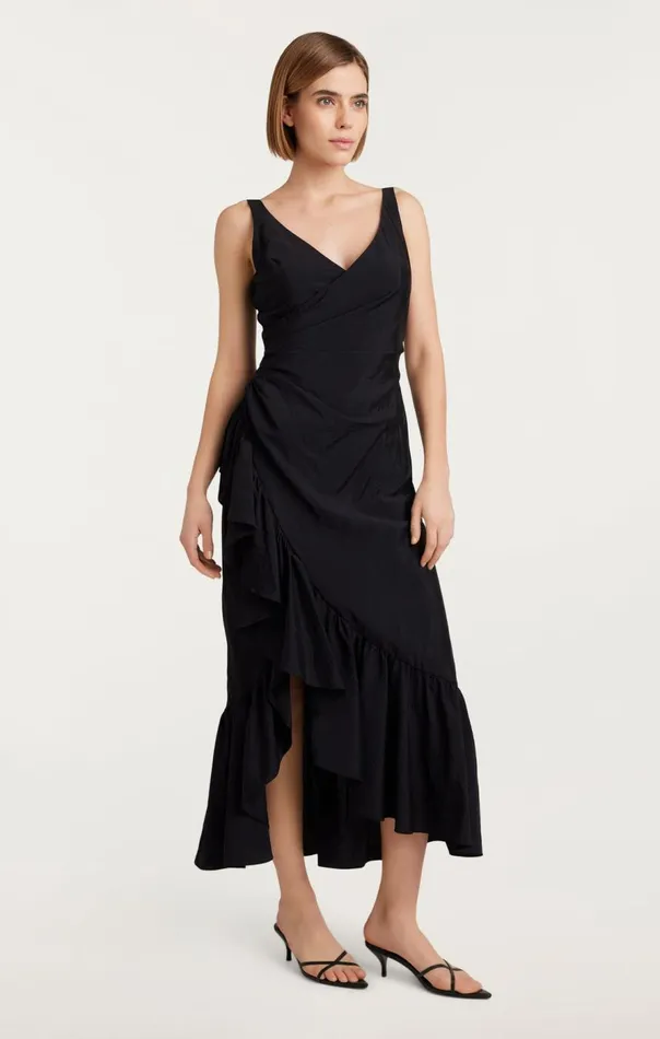 Cinq Sept Mimi Dress Black Women Midi