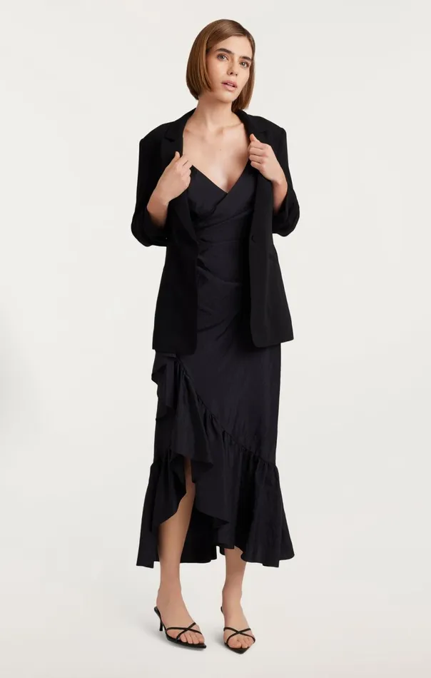 Cinq Sept Mimi Dress Black Women Midi