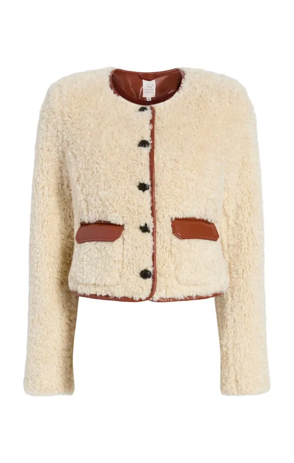 Cinq Sept Naia Jacket Ivorymahogany Women Jackets