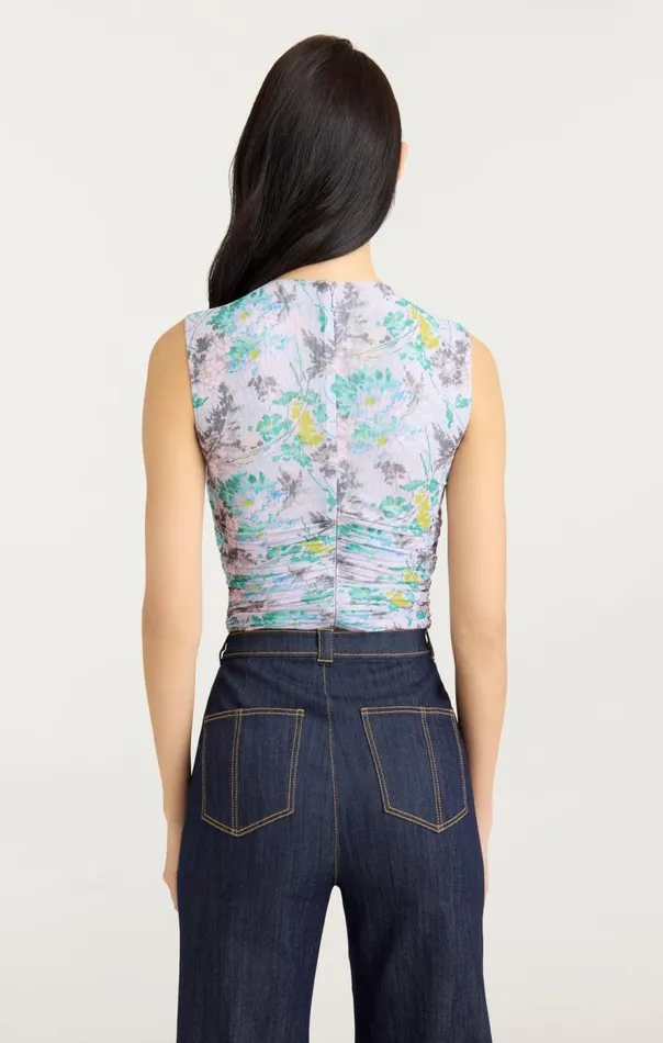 Cinq Sept Sleeveless Aniya Top Pastelmulti Women Tank Tops and Camisoles