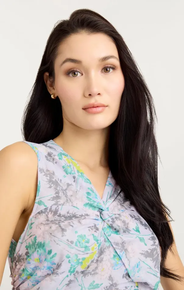 Cinq Sept Sleeveless Aniya Top Pastelmulti Women Tank Tops and Camisoles