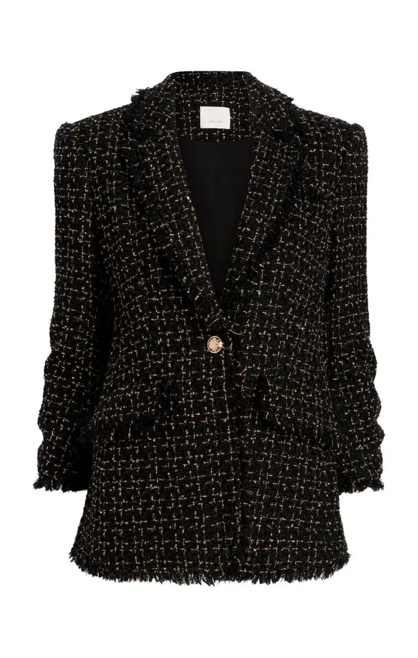 Cinq Sept Sylvie Boucle Khloe Blazer Blackgold Women Blazers