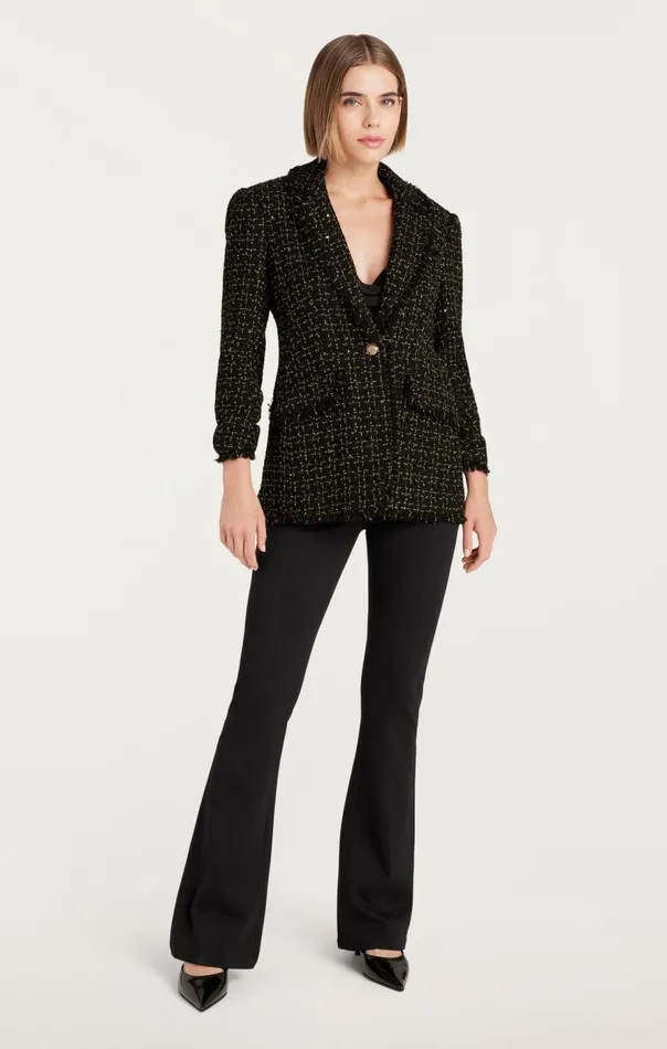 Cinq Sept Sylvie Boucle Khloe Blazer Blackgold Women Blazers