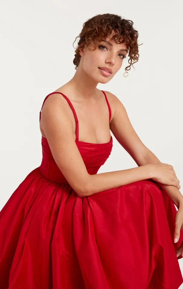 Cinq Sept Violetta Gown Candyapple Women Cocktail and Evening
