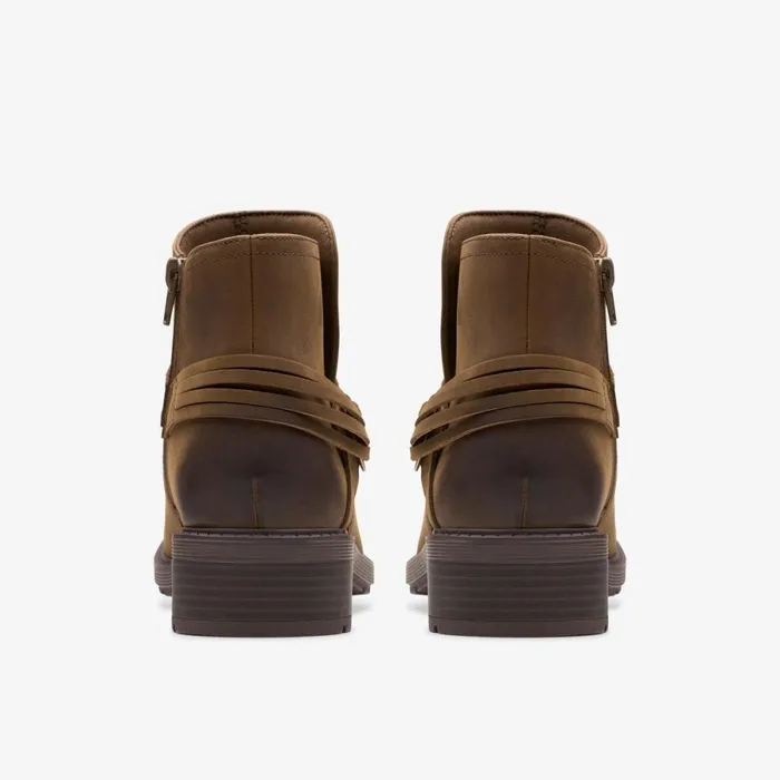 Clarks Ankle Boots Hearth Kaylie Ankle Boot Mushroom Oily 8211 Women