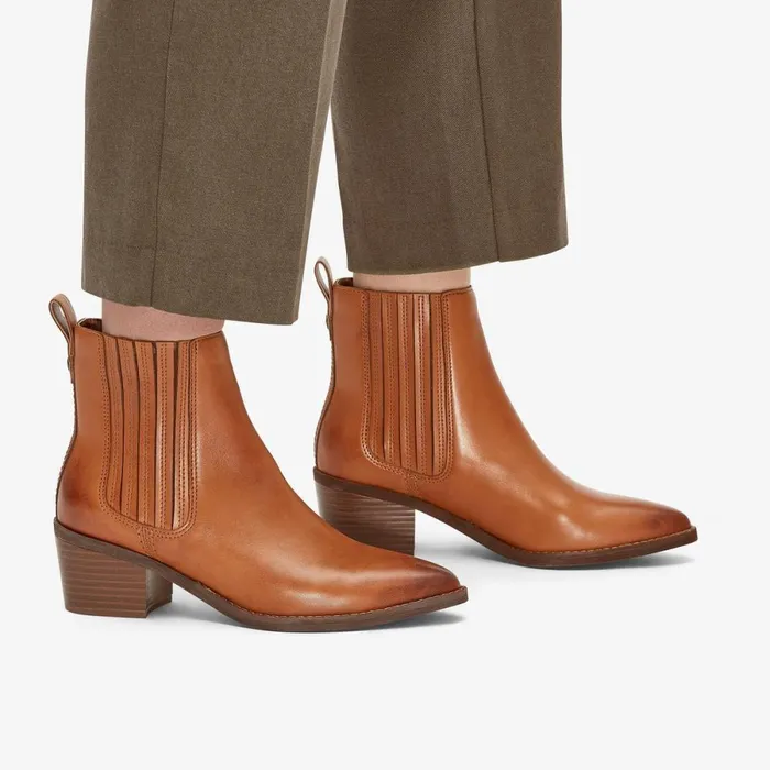 Clarks Ankle Boots Morzine Top Ankle Boot Tan Leather 8211 Women