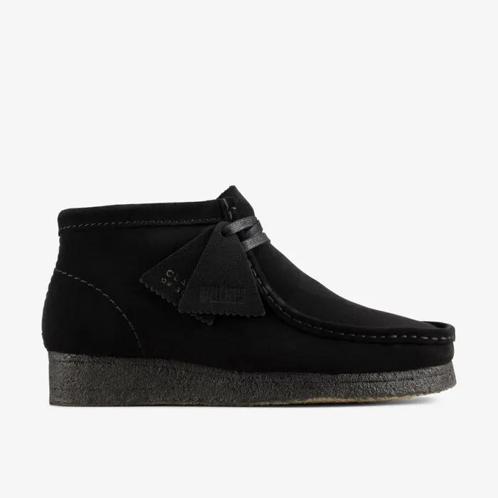 Clarks Ankle Boots Wallabee Boot Black Suede 8211 Women
