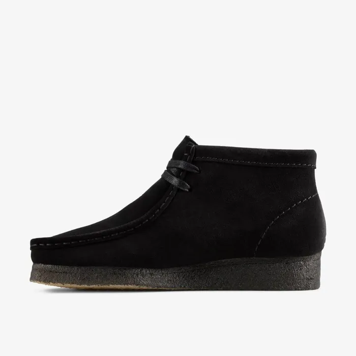 Clarks Ankle Boots Wallabee Boot Black Suede 8211 Women