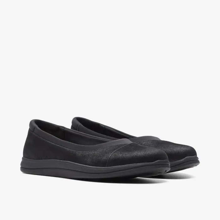 Clarks Ballet Pumps Brinkley Ayla Black 8211 Women