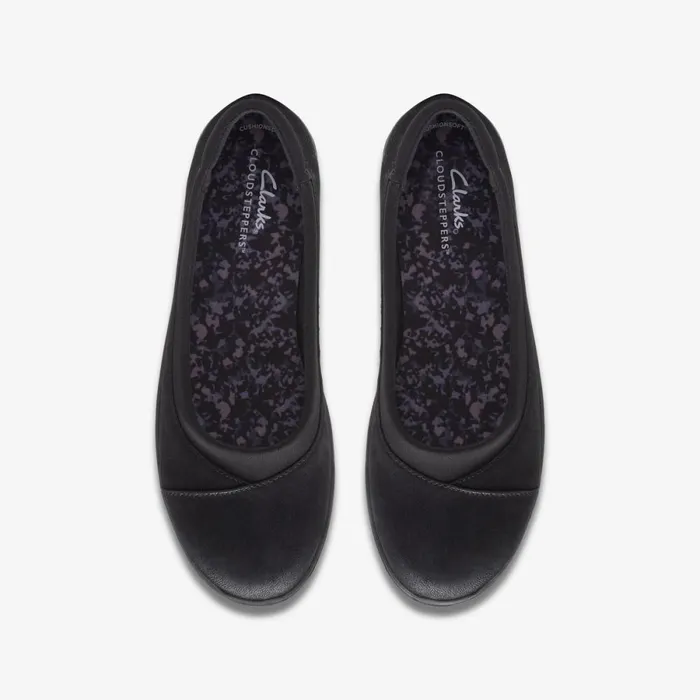 Clarks Ballet Pumps Brinkley Ayla Black 8211 Women