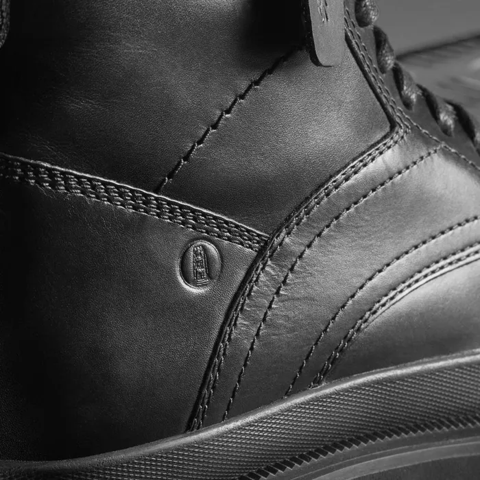 Clarks Black Shoes Badell Hi Waterproof Black Warmlined Leather 8211 Men