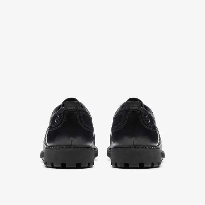 Clarks Black Shoes Batcombe Far Brogue Black Leather 8211 Men