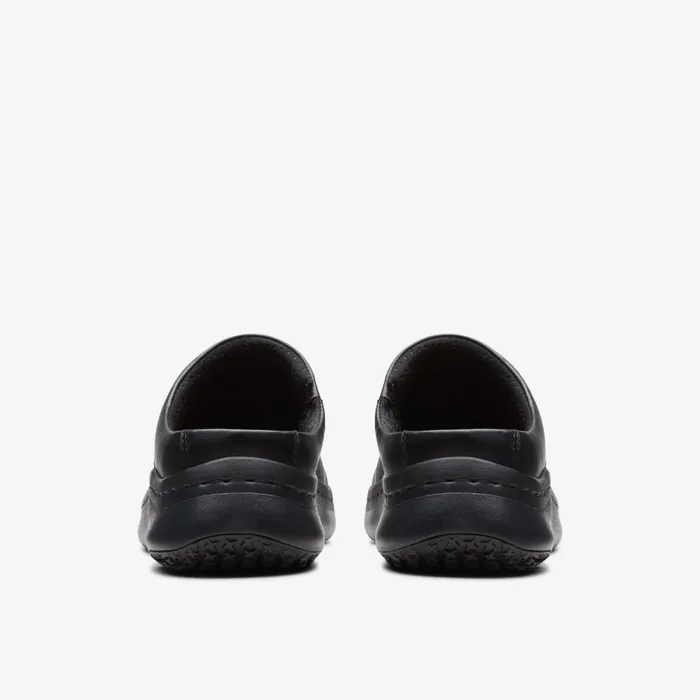 Clarks Black Shoes Clog Black Leather 8211 Women