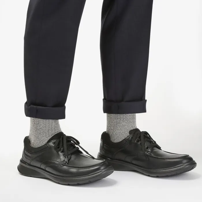 Clarks Black Shoes Cotrell Edge Black Smooth Leather 8211 Men