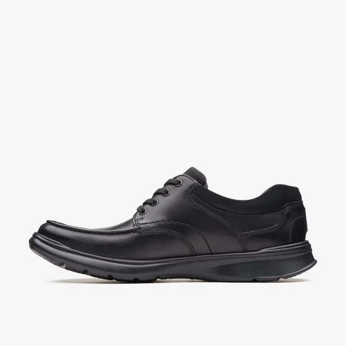 Clarks Black Shoes Cotrell Edge Black Smooth Leather 8211 Men