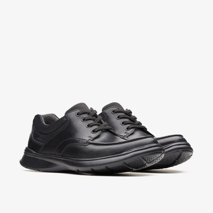Clarks Black Shoes Cotrell Edge Black Smooth Leather 8211 Men