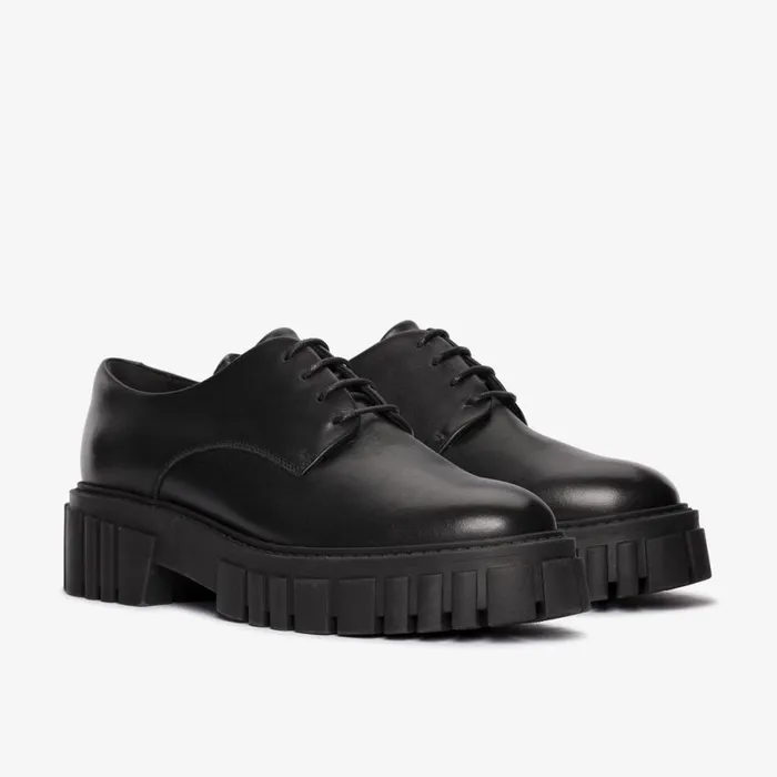 Clarks Black Shoes Page Walk Black Leather 8211 Women