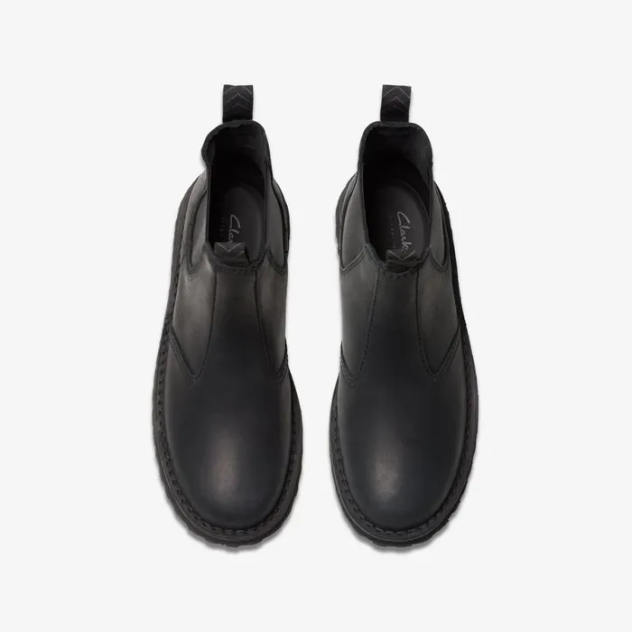 Clarks Black Shoes Solsbury Easy Black Leather 8211 Men