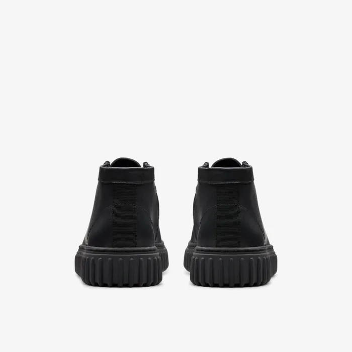 Clarks Boots Torhill Older Black Leather 8211 Kids