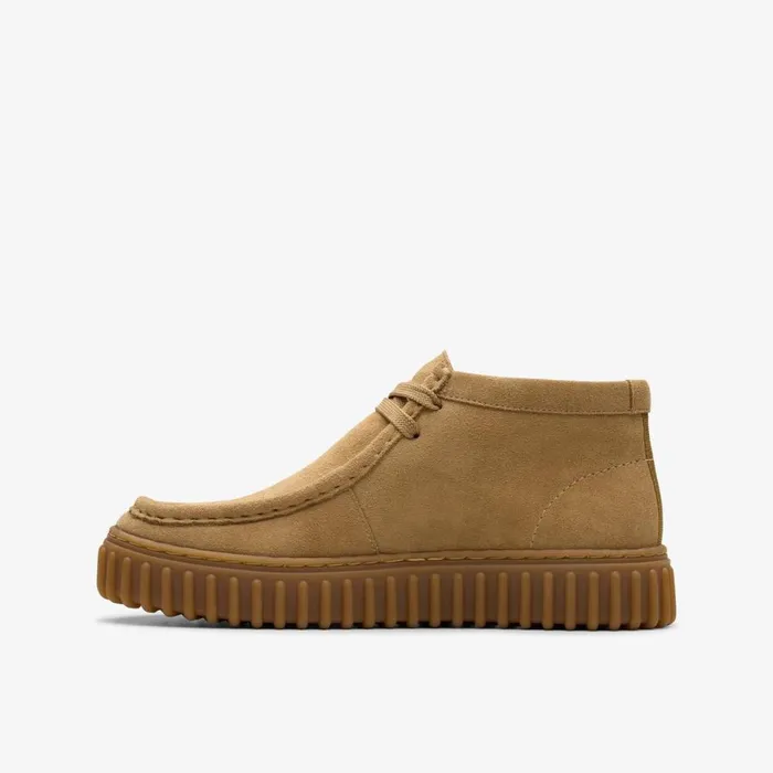 Clarks Boots Torhill Older Dark Sand Suede 8211 Kids