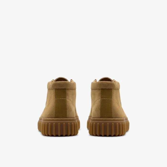 Clarks Boots Torhill Older Dark Sand Suede 8211 Kids