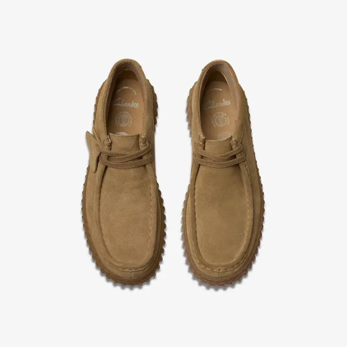 Clarks Boots Torhill Older Dark Sand Suede 8211 Kids