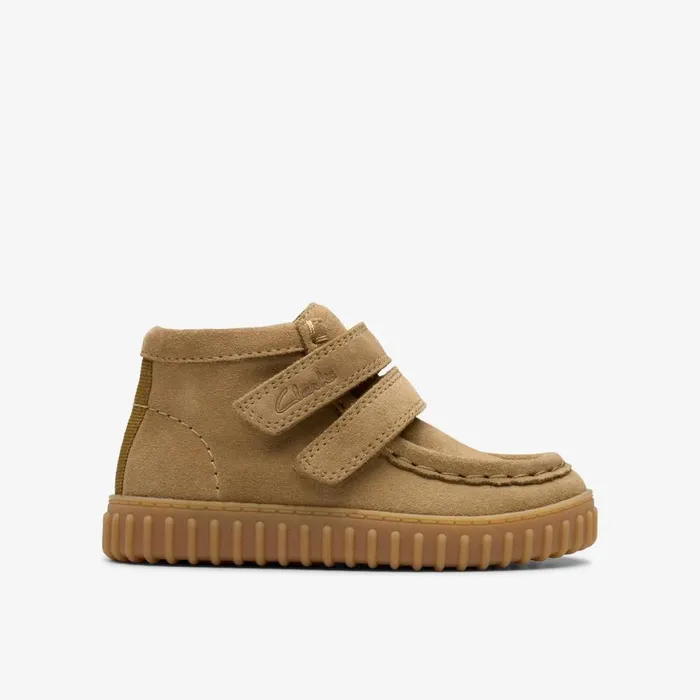 Clarks Boots Torhill Toddler Dark Sand Suede 8211 Kids