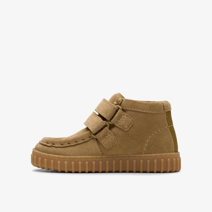 Clarks Boots Torhill Toddler Dark Sand Suede 8211 Kids