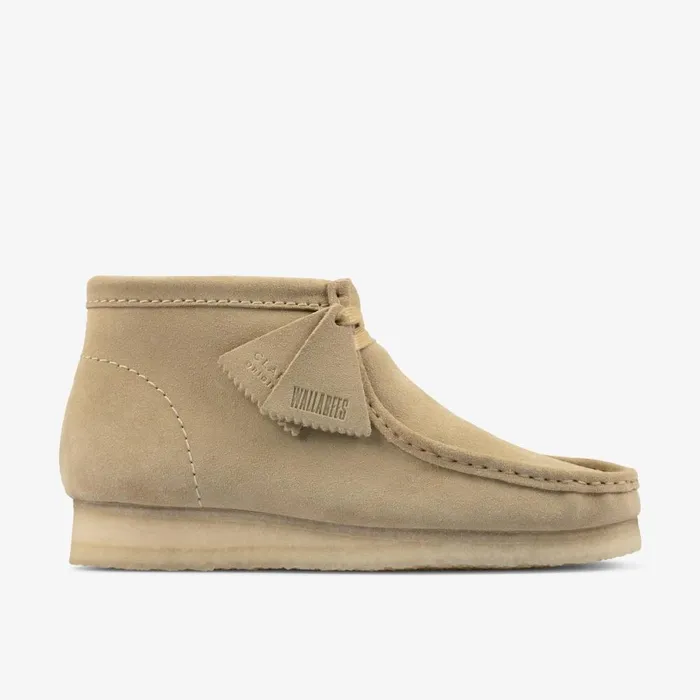 Clarks Brown Boots Wallabee Boot Maple Suede 8211 Men