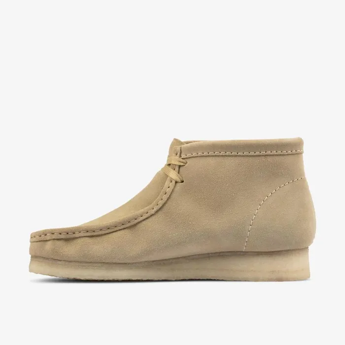 Clarks Brown Boots Wallabee Boot Maple Suede 8211 Men