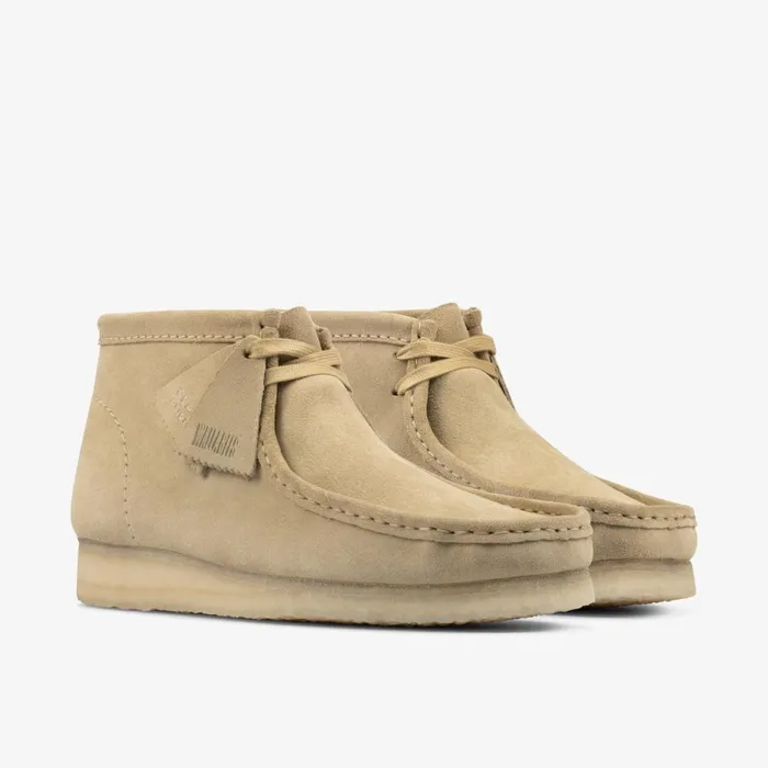 Clarks Brown Boots Wallabee Boot Maple Suede 8211 Men