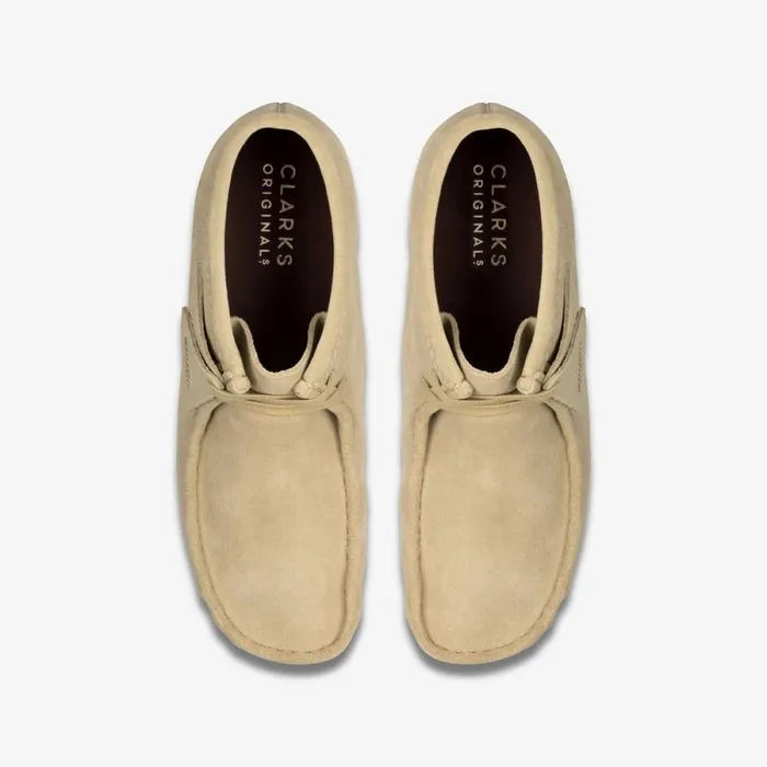 Clarks Brown Boots Wallabee Boot Maple Suede 8211 Men