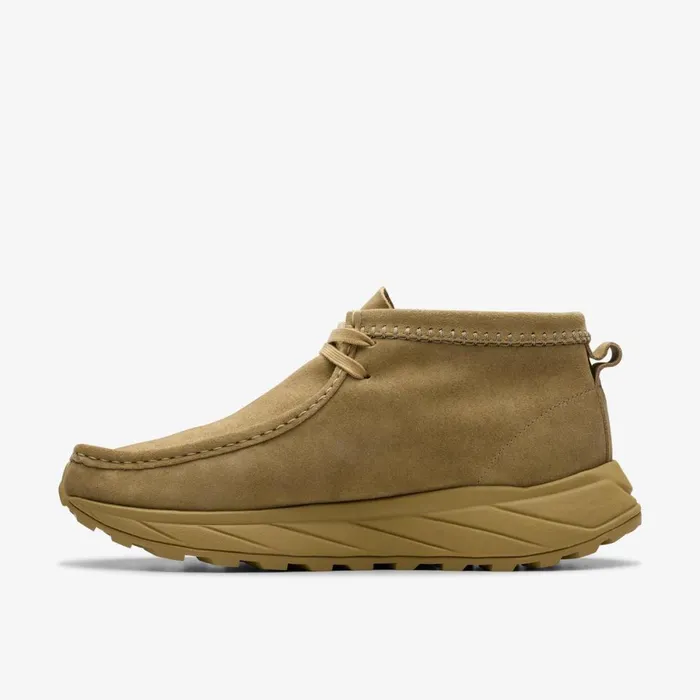 Clarks Brown Boots Wallabee Eden Dark Sand Suede 8211 Men