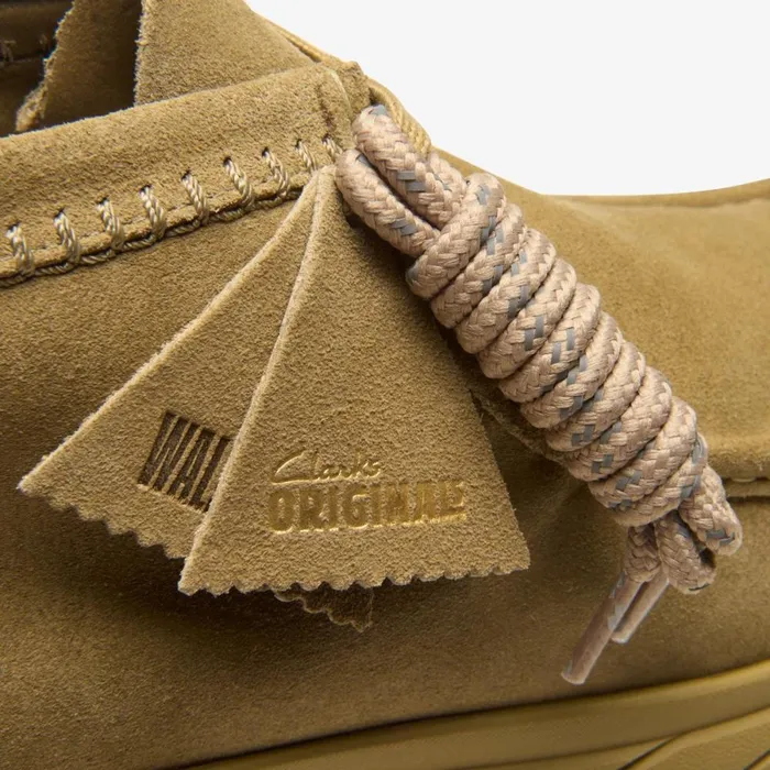 Clarks Brown Boots Wallabee Eden Dark Sand Suede 8211 Men
