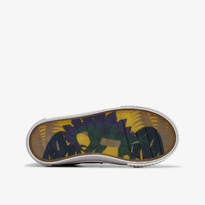 Clarks Canvas Foxing Steggy Grey Combination 8211 Kids