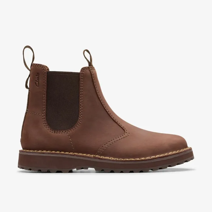 Clarks Chelsea Boots Solsbury Easy Dark Brown Leather 8211 Men