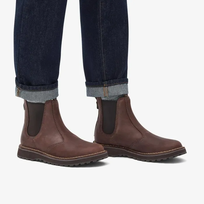 Clarks Chelsea Boots Solsbury Easy Dark Brown Leather 8211 Men