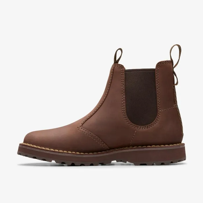 Clarks Chelsea Boots Solsbury Easy Dark Brown Leather 8211 Men