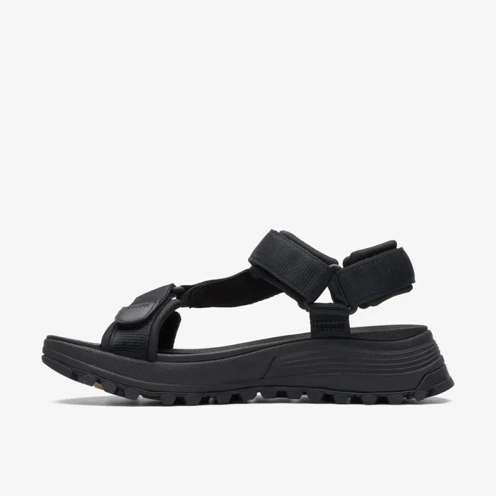 Clarks Flat Sandals Atl Trek Sport Black 8211 Women