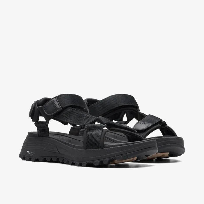 Clarks Flat Sandals Atl Trek Sport Black 8211 Women