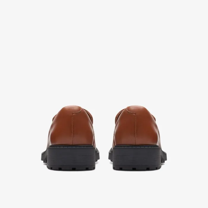 Clarks Flat Shoes Orinoco 2 Penny Loafer Dark Tan Leather 8211 Women